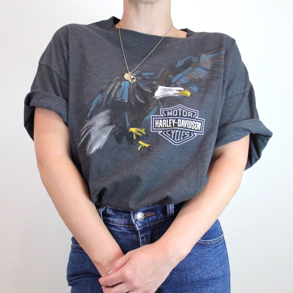 SOLD🖤HARLEY DAVIDSON Durham, NC Gray Tee